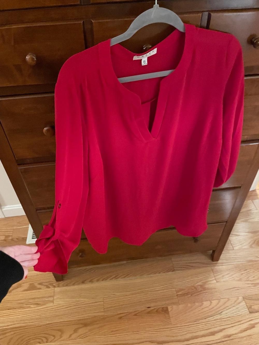 Chaus Red Blouse, Size 2x